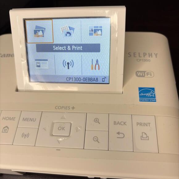 Canon SELPHY CP1300 Compact Photo Printer - White Postcard Size Print Not Tested - Picture 9 of 9